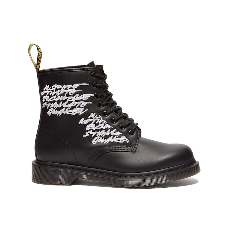 Image of Dr. Martens 1460 Futura Laboratories Embroidered Black Leather