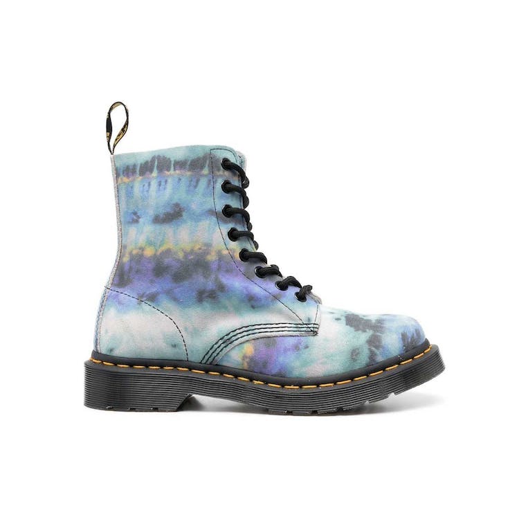 Image of Dr. Martens 1460 Pascal Leather Lace Up Boot Blue Summer Tie Dye (W)
