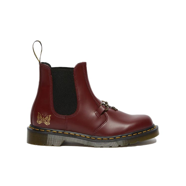 Image of Dr. Martens 2976 Snaffle Chelsea Boots Needles Cherry Red