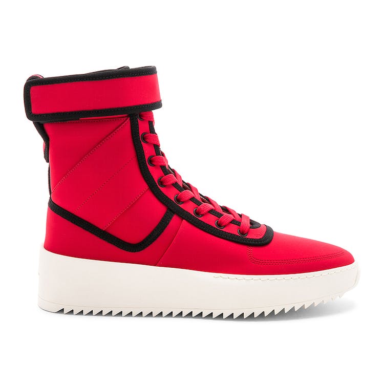 Image of Fear Of God Military Sneaker Red Black