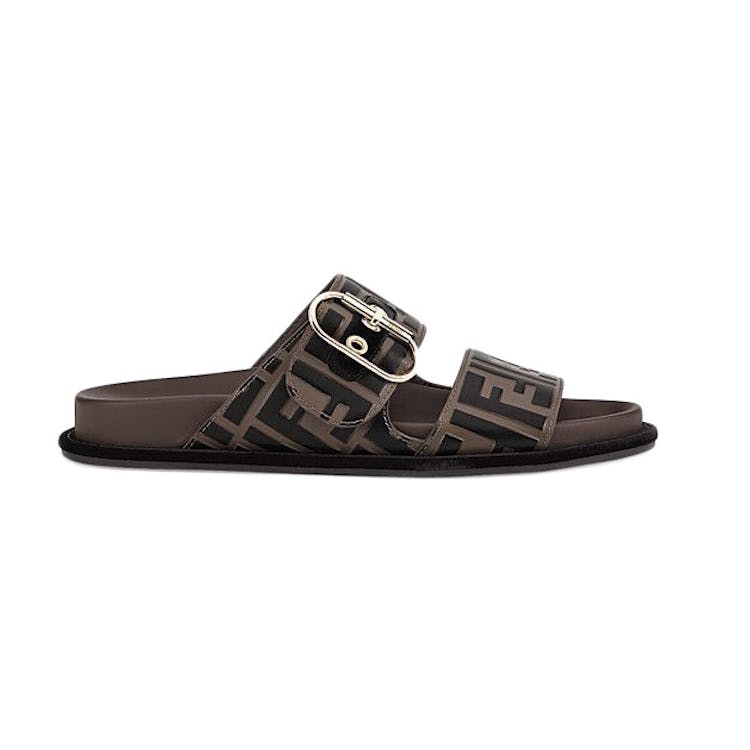 Image of Fendi FF Double Band Slide Brown (W)