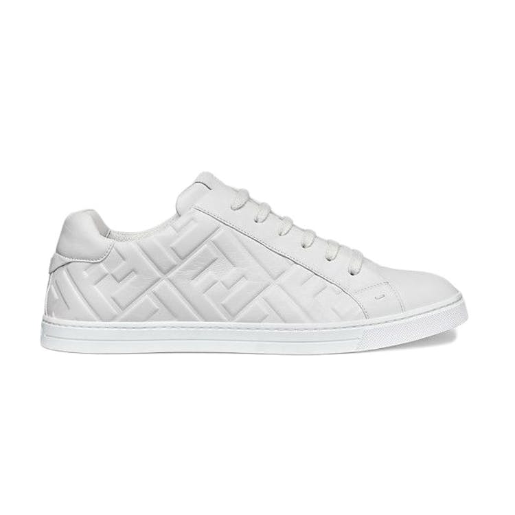 Image of Fendi Leather Low Top Triple White