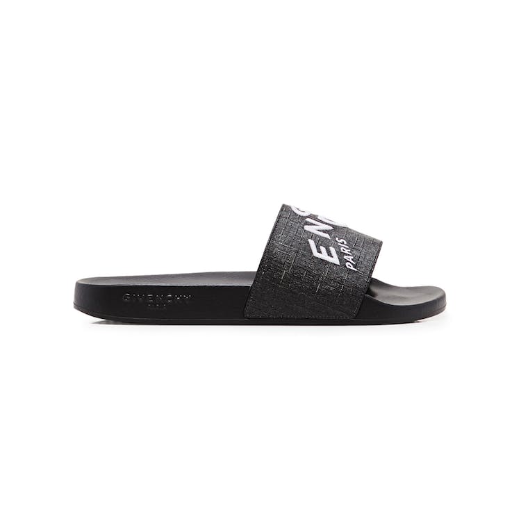 Image of Givenchy Embroidered Flat Sandals Black