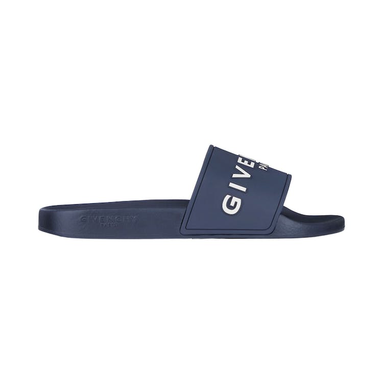 Image of Givenchy Flat Sandals Steel Blue White