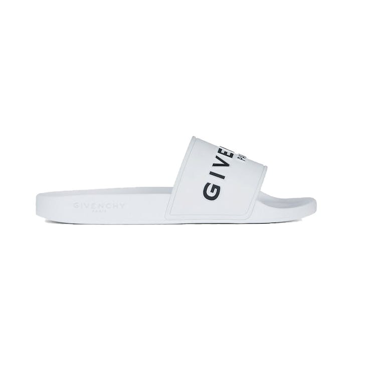 Image of Givenchy Paris Flat Sandals White Black