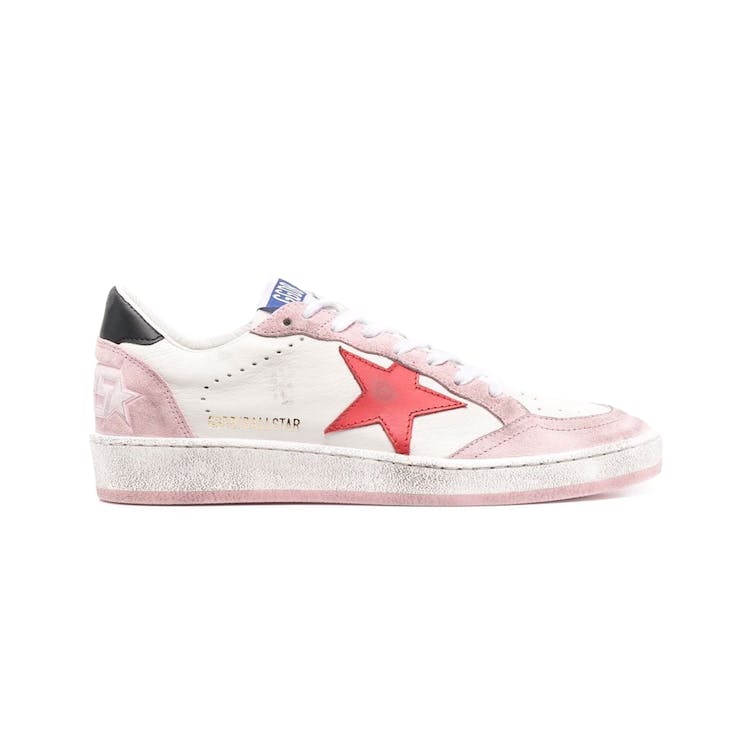 Image of Golden Goose Ball-Star low White Pink Red (W)
