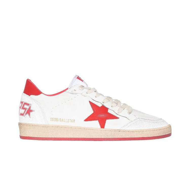 Image of Golden Goose Ball-Star Low White Red