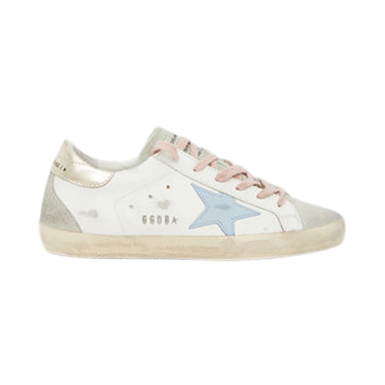 Image of Golden Goose Super-Star White Silver Ice Blue (W)