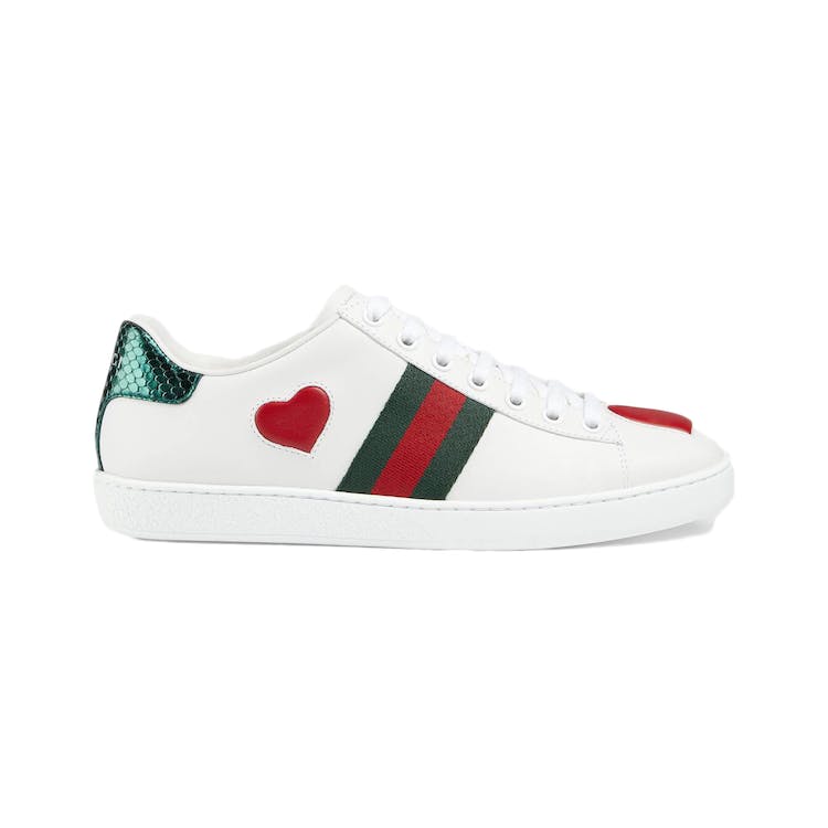 Image of Gucci Ace Embroidered Heart (W)