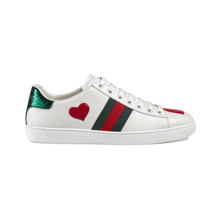 Image of Gucci Ace Embroidered Hearts (W)