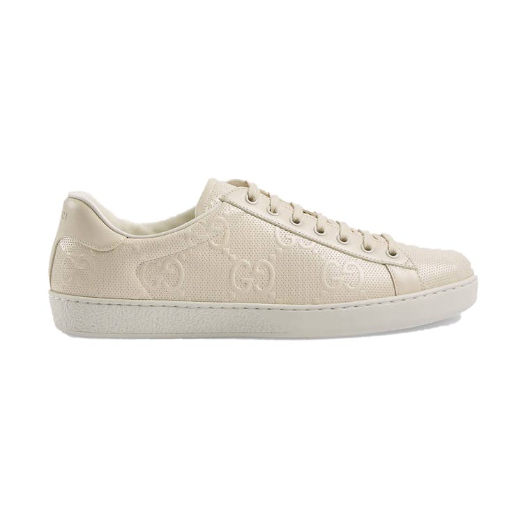 Image of Gucci Ace GG Embossed Cream (W)