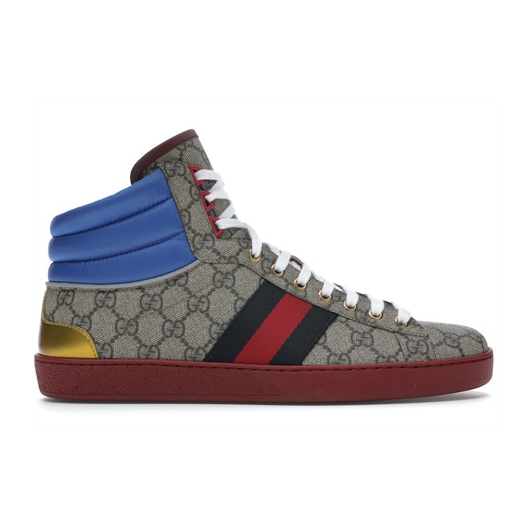 Image of Gucci Ace GG High Top Beige Ebony