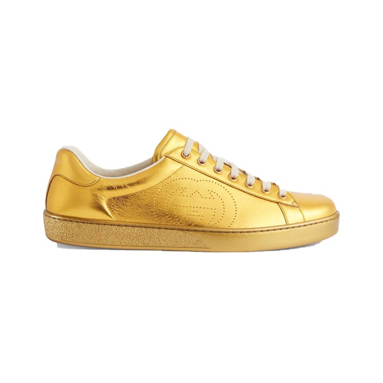 Image of Gucci Ace Metallic Gold