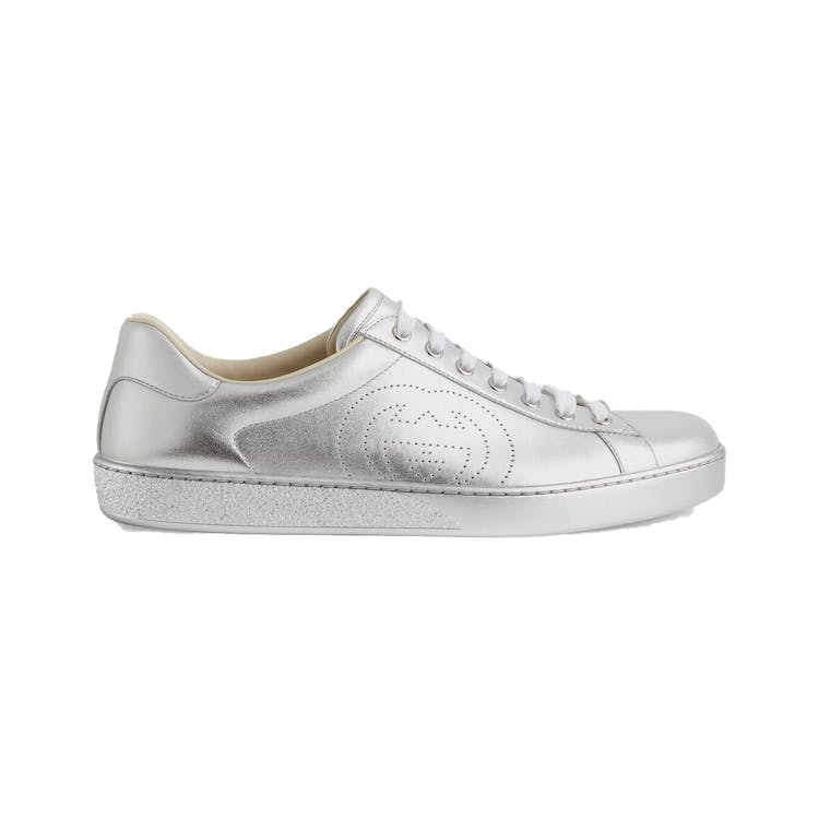 Image of Gucci Ace Metallic Silver