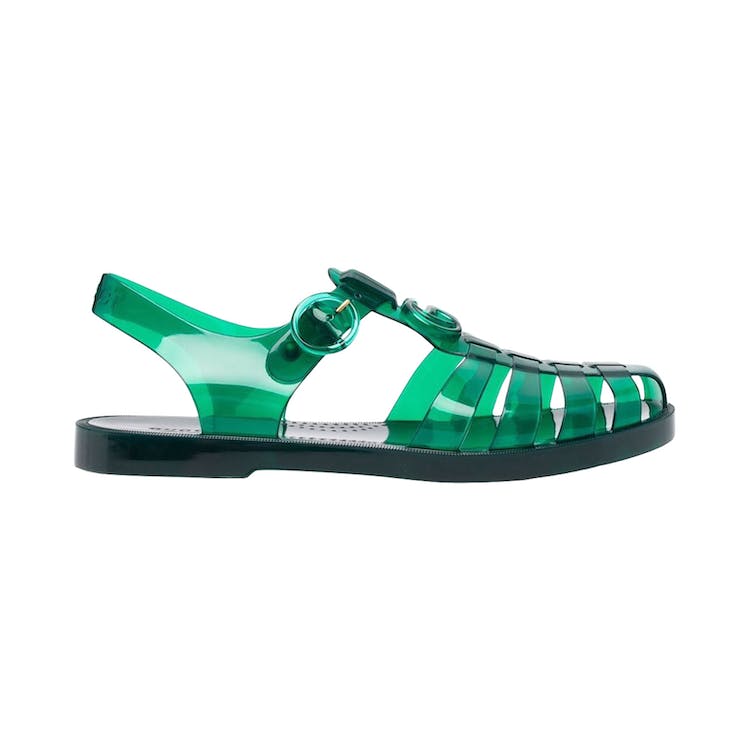 Image of Gucci Double GG Sandal Green Black