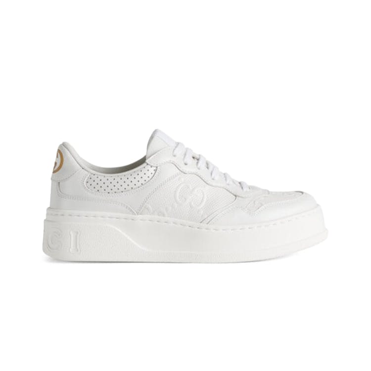 Image of Gucci GG Embossed White Leather (W)