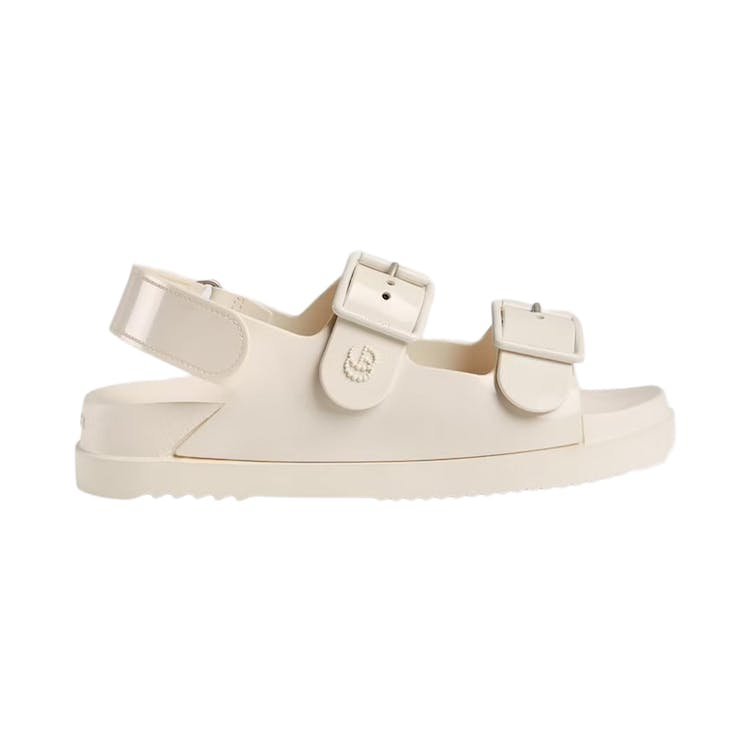 Image of Gucci Mini Double G Sandal Off-White Rubber