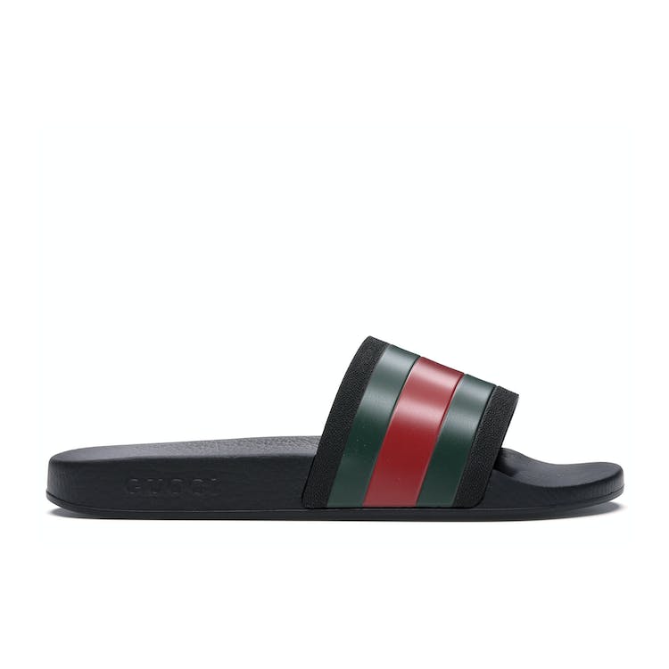 Image of Gucci Rubber Slides Red Green
