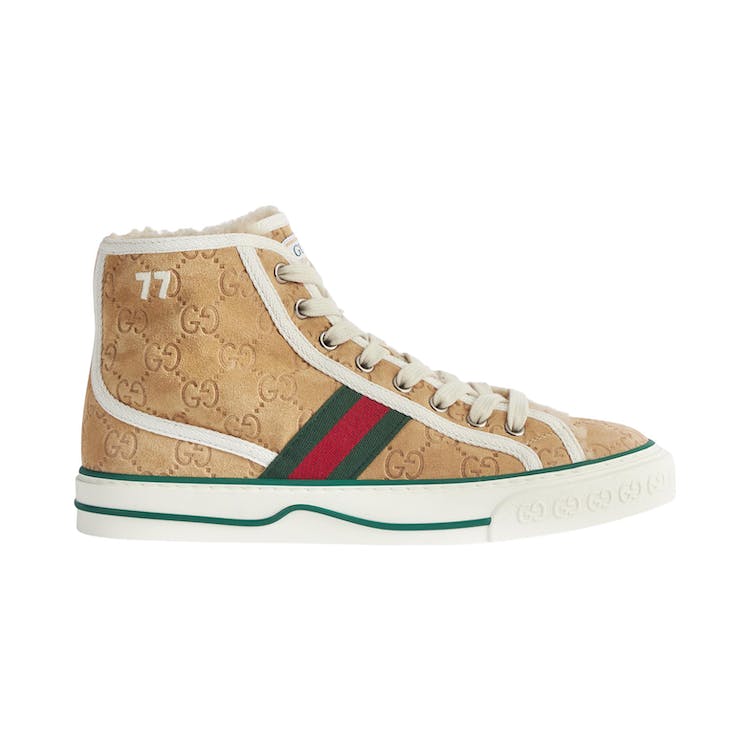 Image of Gucci Tennis 1977 High GG Brown Suede (W)