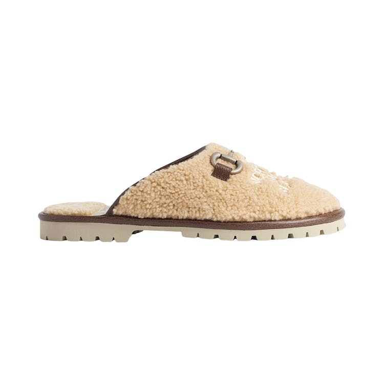 Image of Gucci x The North Face Slippers Beige Wool