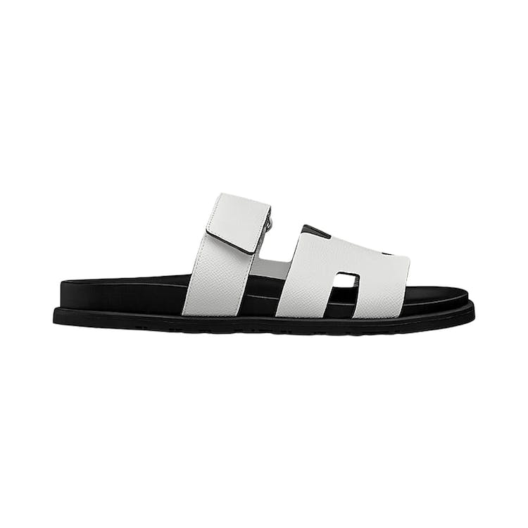 Image of Hermes Chypre Sandal Blanc Leather (M)