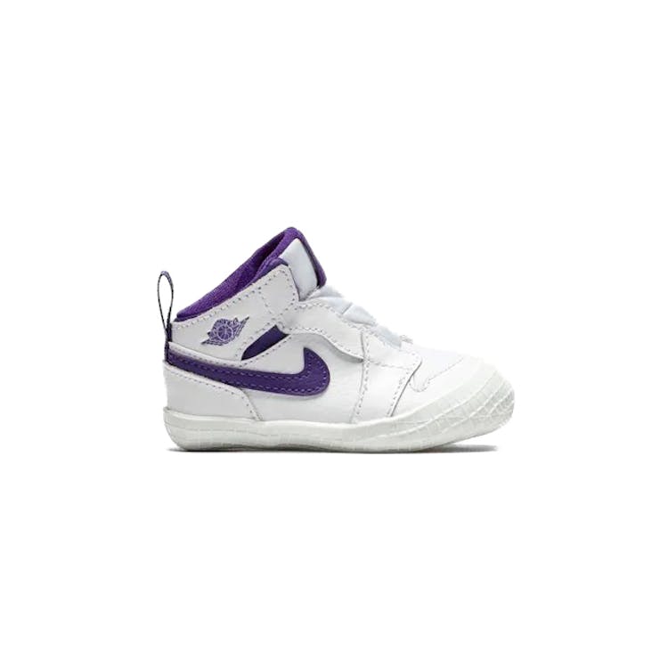 Image of Jordan 1 Crib Bootie White Court Purple (I)