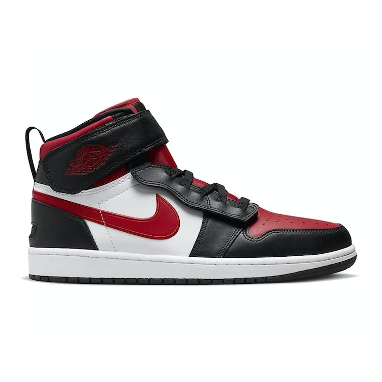Image of Jordan 1 High FlyEase Black White Fire Red