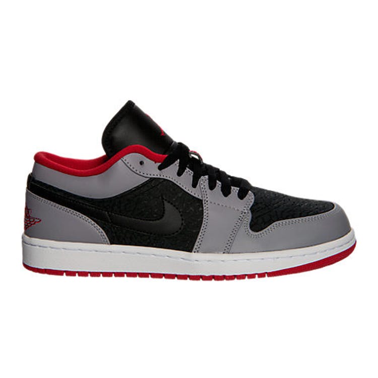 Image of Jordan 1 Low Black Gym Red Cement