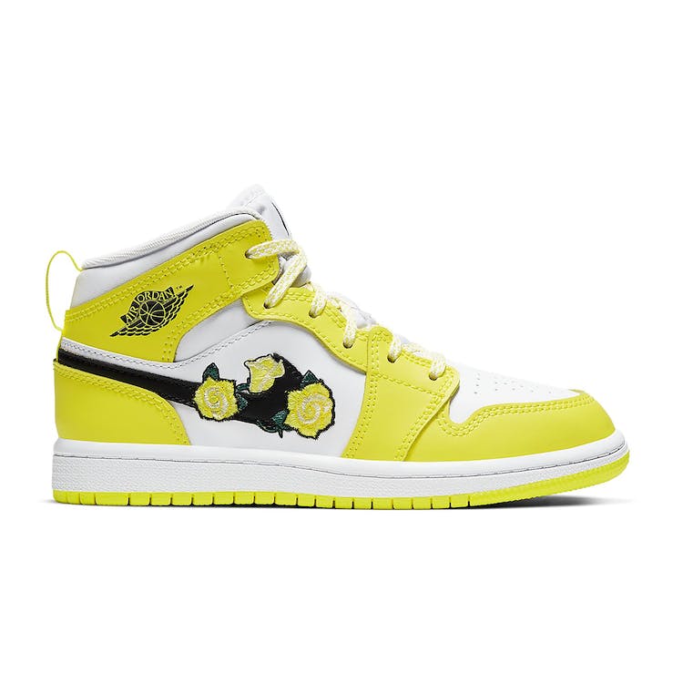 Image of Jordan 1 Mid Dynamic Yellow Floral (PS)