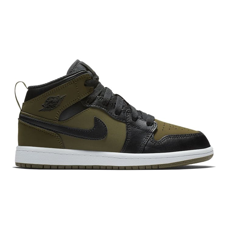 Image of Air Jordan 1 Mid Olive Canvas (PS)