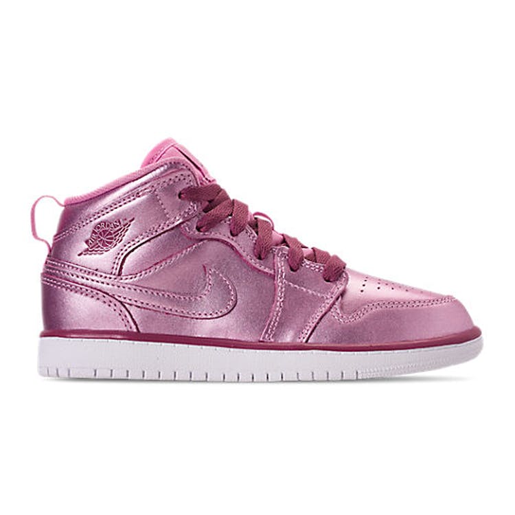 Image of Air Jordan 1 Mid Pink Rise (PS)
