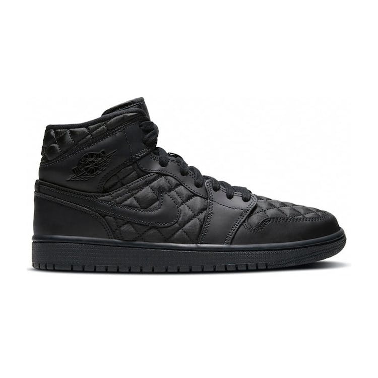 Image of Jordan 1 Mid Quilted Black