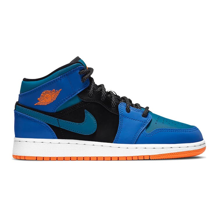 Image of Jordan 1 Mid Racer Blue Green Abyss (GS)