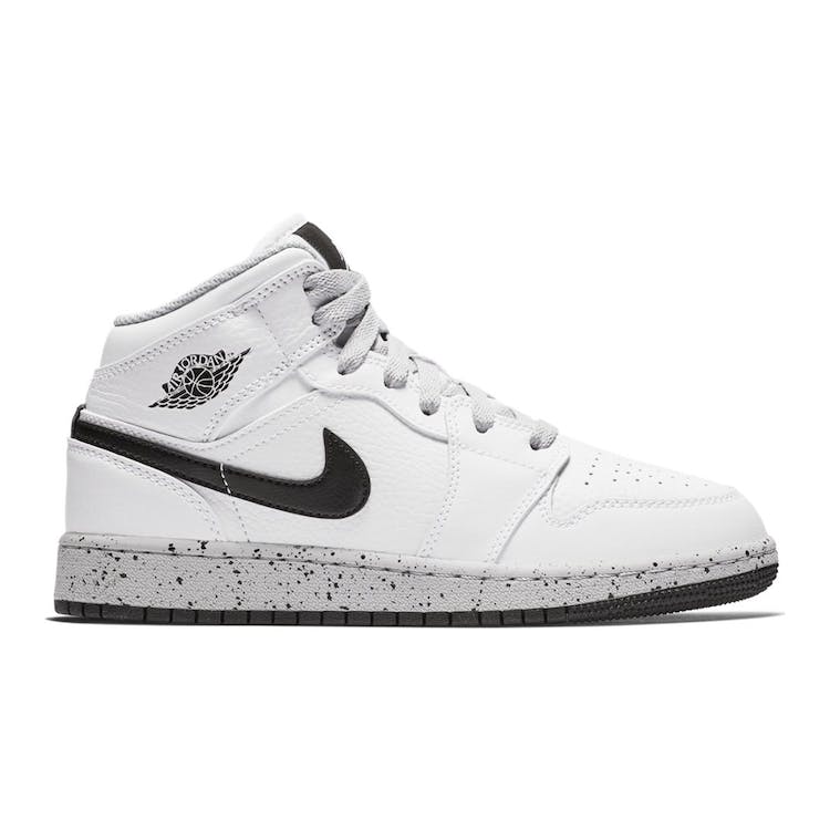 Image of Air Jordan 1 Mid White Cement (GS)