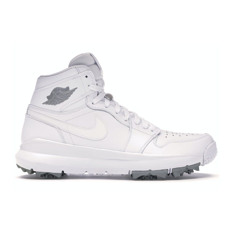 Image of Air Jordan 1 Retro Golf Cleat White Metallic
