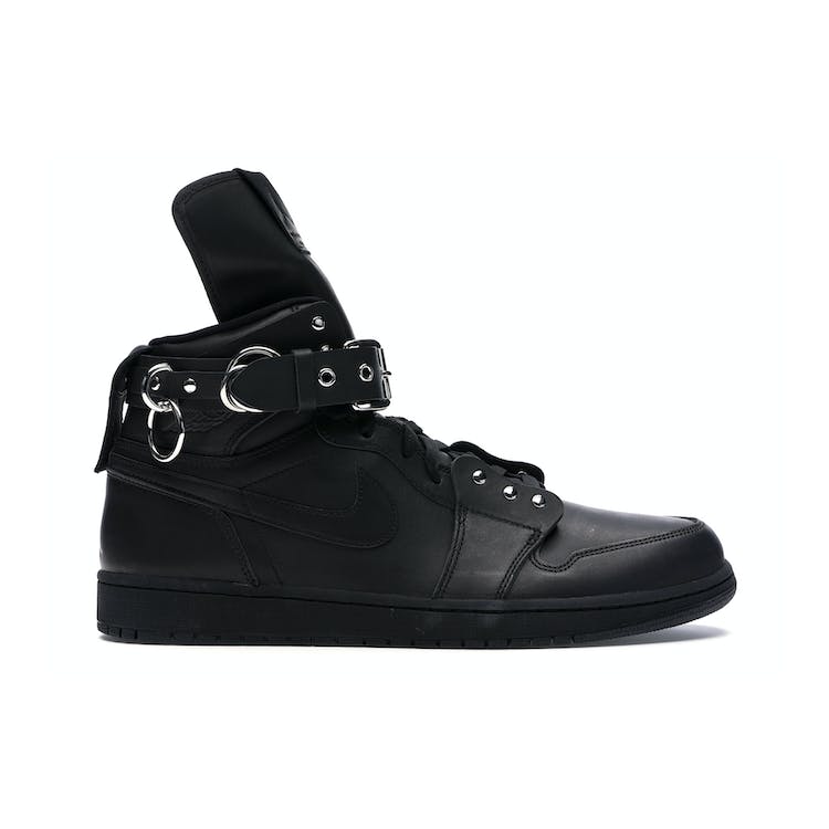 Image of Comme des Garçons x Air Jordan 1 Retro Strap High Black