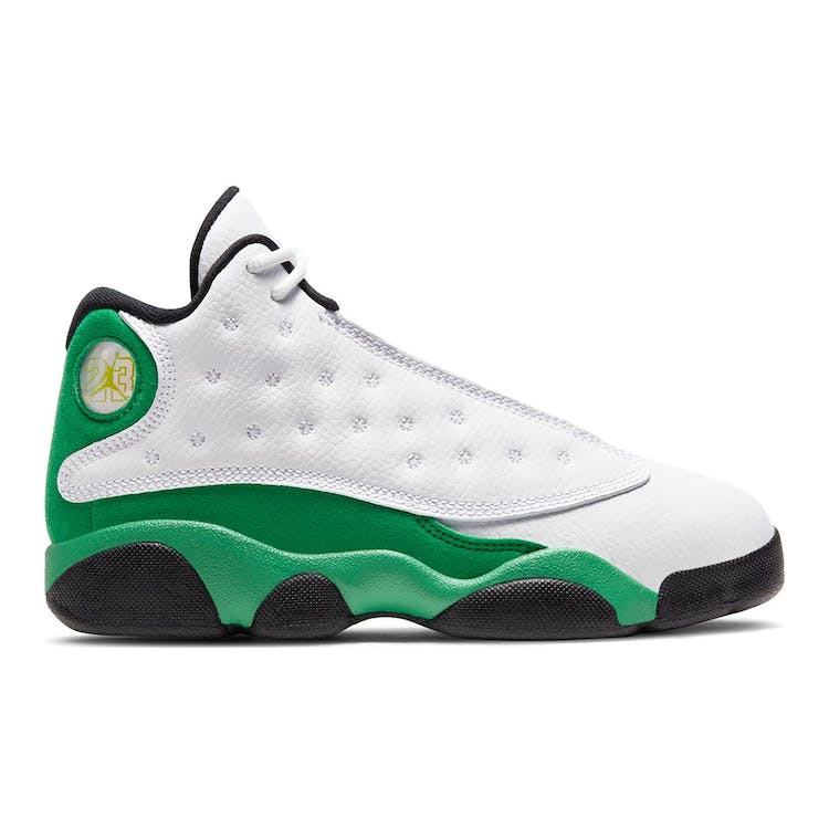 Image of Jordan 13 Retro White Lucky Green (PS)
