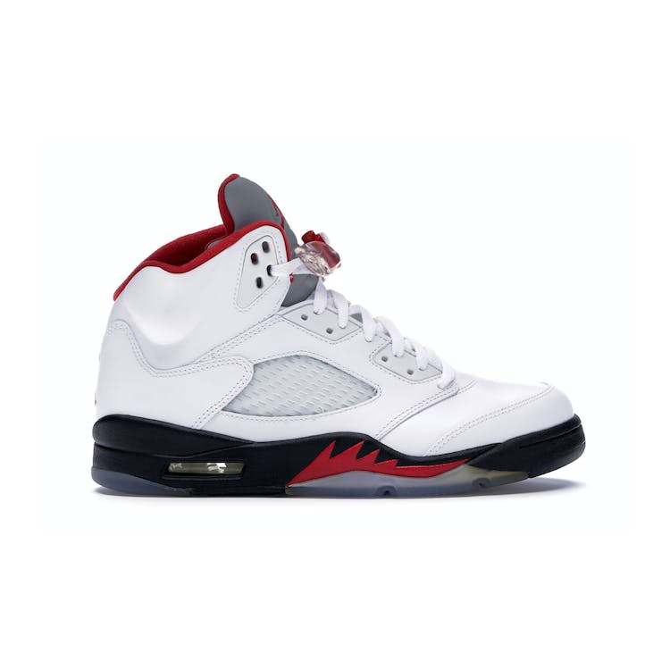 Image of Air Jordan 5 Retro Fire Red 2013 White/Fire Red-Black