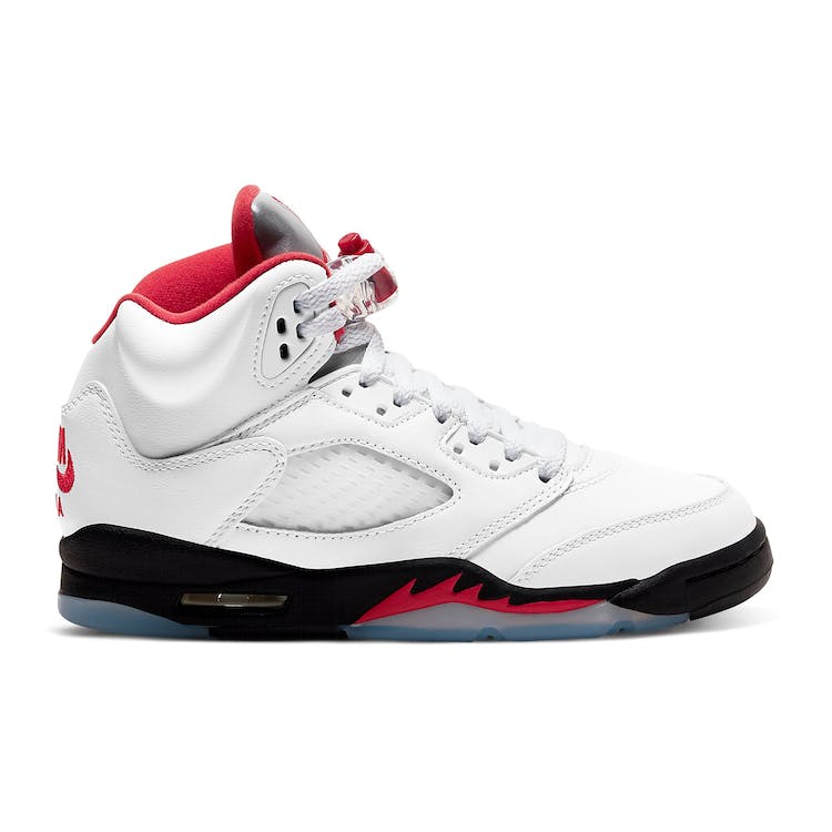Image of Jordan 5 Retro Fire Red Silver Tongue 2020 (GS)