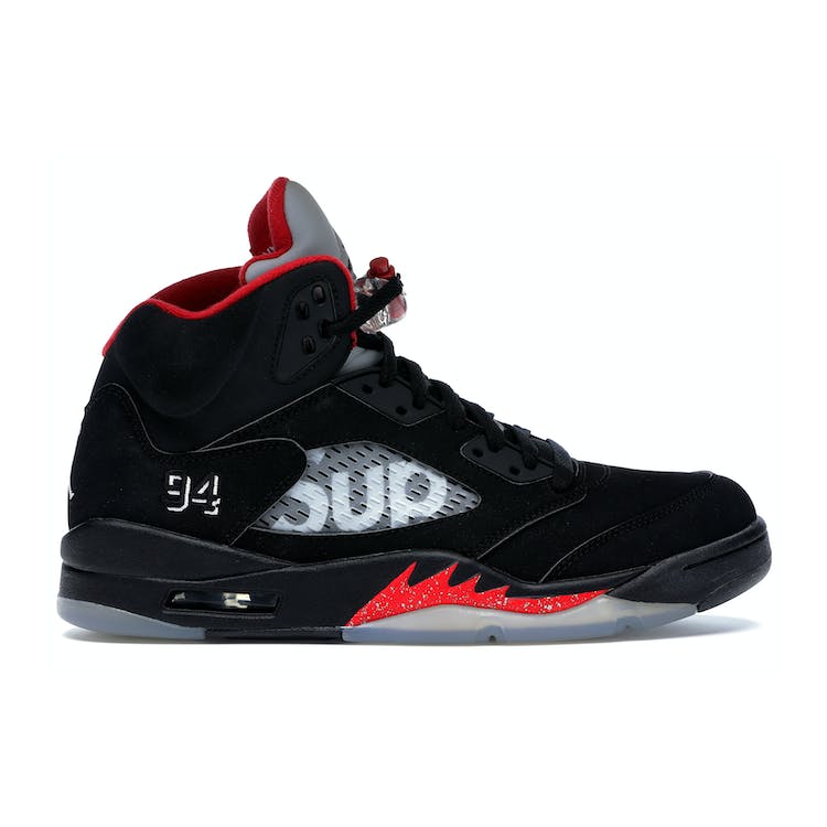 Image of Supreme x Air Jordan 5 Retro Black