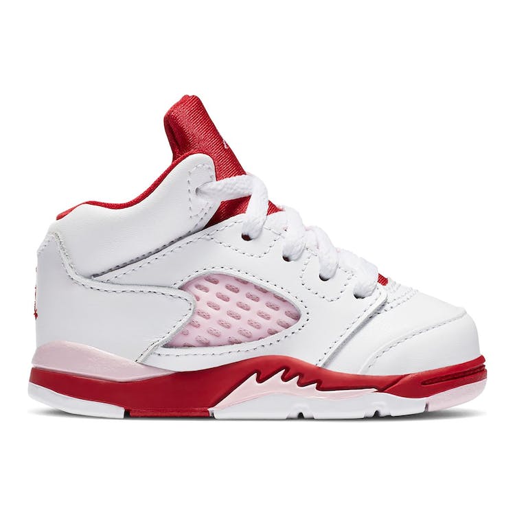 Image of Jordan 5 Retro White Pink Red (TD)