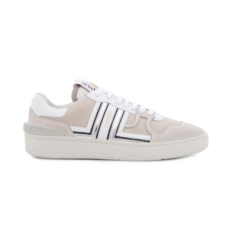 Image of Lanvin Clay Low Top White Silver Black