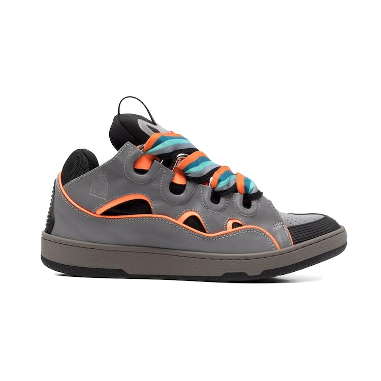 Image of Lanvin Curb Sneaker Grey Orange