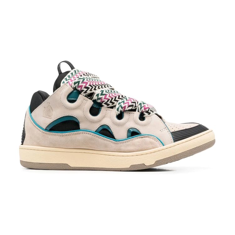 Image of Lanvin Curb Sneaker Sail Turquoise Purple