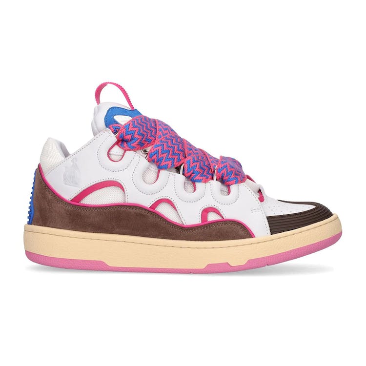 Image of Lanvin Leather Curb LVR Exclusive White Fuchsia