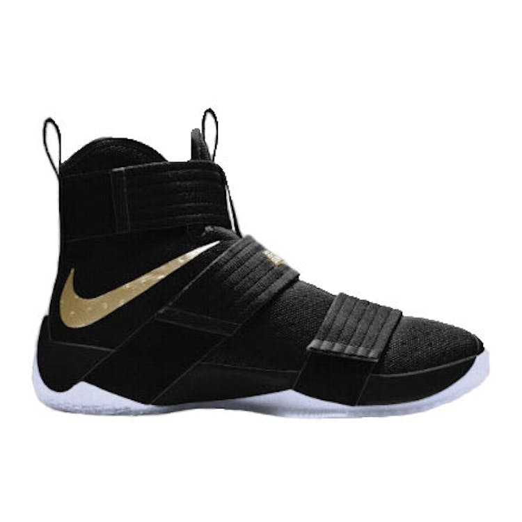 Image of LeBron Zoom Soldier 10 Black Gold (Nike iD)