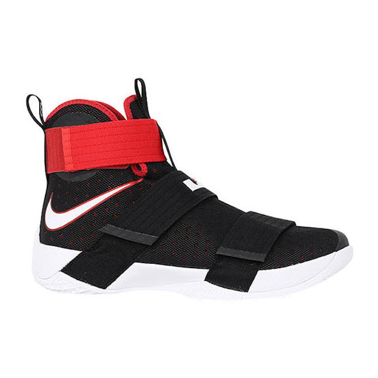 Image of LeBron Zoom Soldier 10 Black Red
