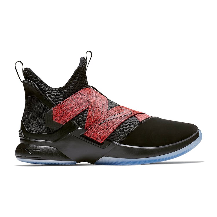 Image of LeBron Zoom Soldier 12 Black Red