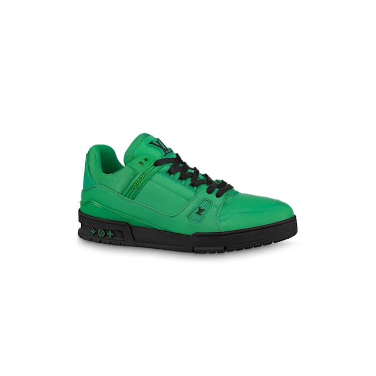 Image of Louis Vuitton LV Trainer Green Black