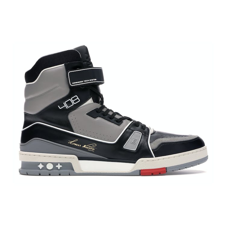 Image of Louis Vuitton LV Trainer Sneaker Boot High Black Grey